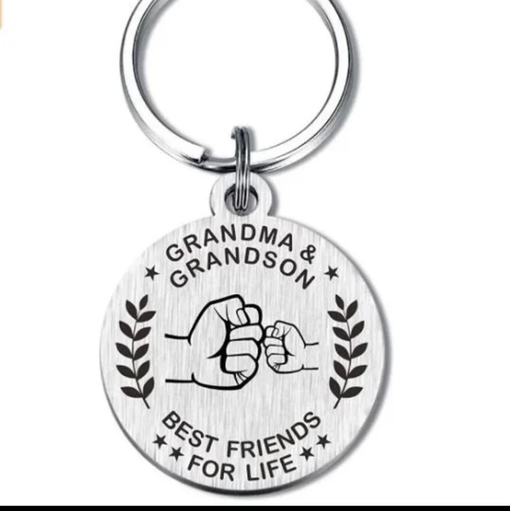 Grandma & Grandson Best Friends‎ Keychain